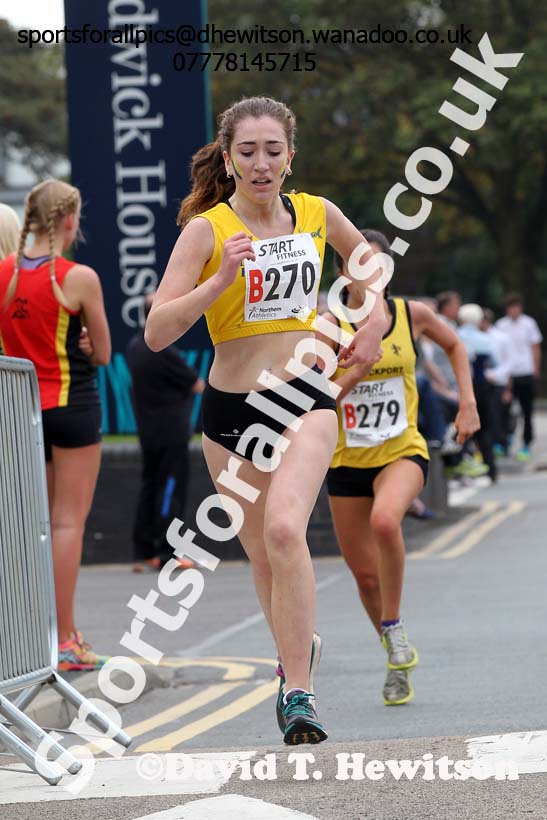 Womens under-17s Northern Road Relays, Warrington. Photo: David T. Hewitson/Sports for All Pics